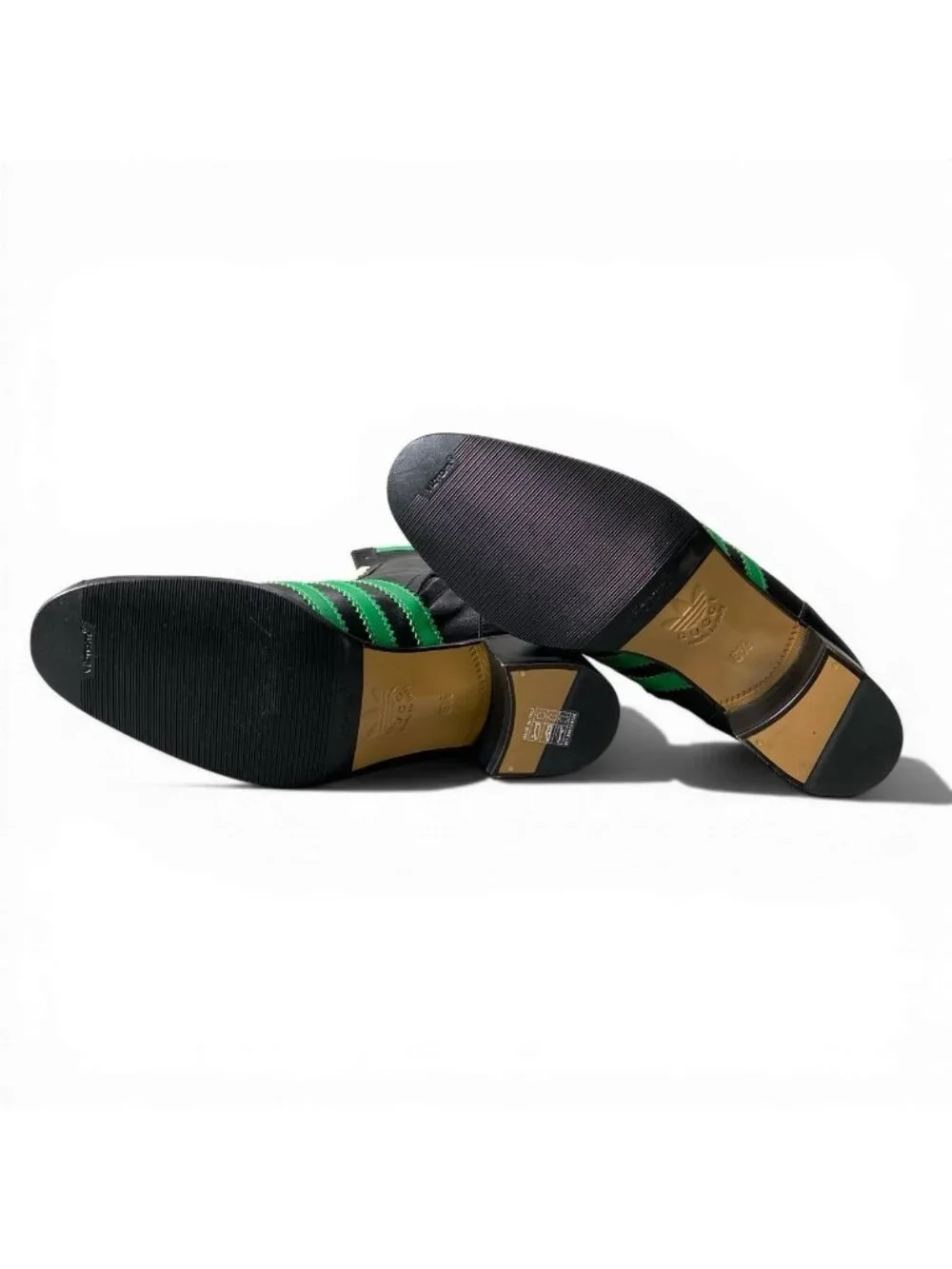 Gucci @d9 Adidas Bowling Shoes Leather Boots Trefoil Logo Black 6.5